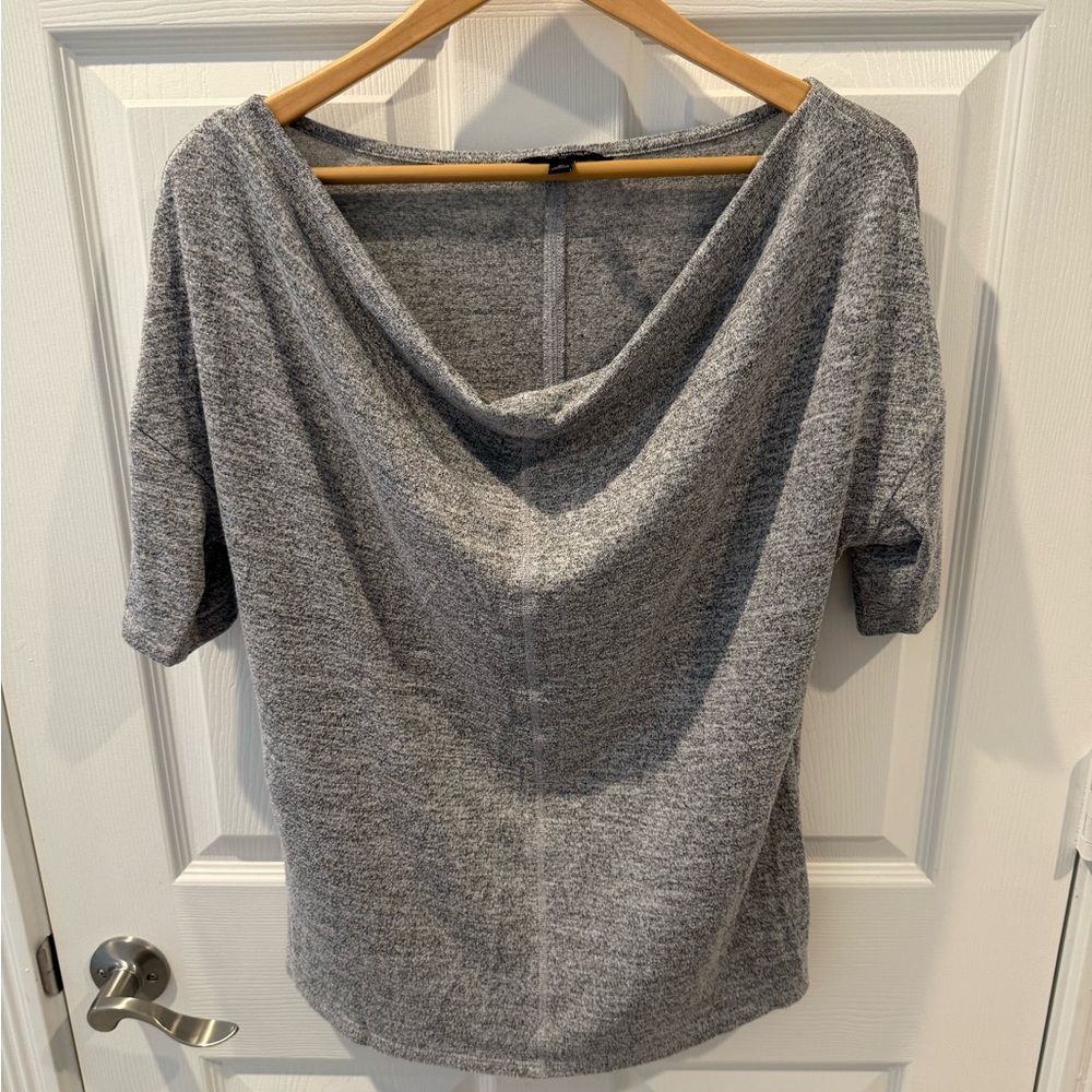 Banana Republic Heather Gray Cowl Neck Top
